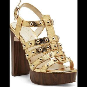 NEW IN BOX - Jessica Simpson Rienne Platform Sandal in Gold